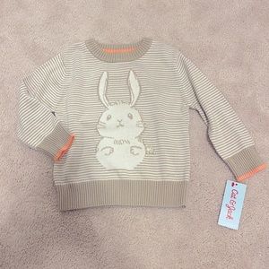 Cat & Jack rabbit bunny Easter sweater 2T